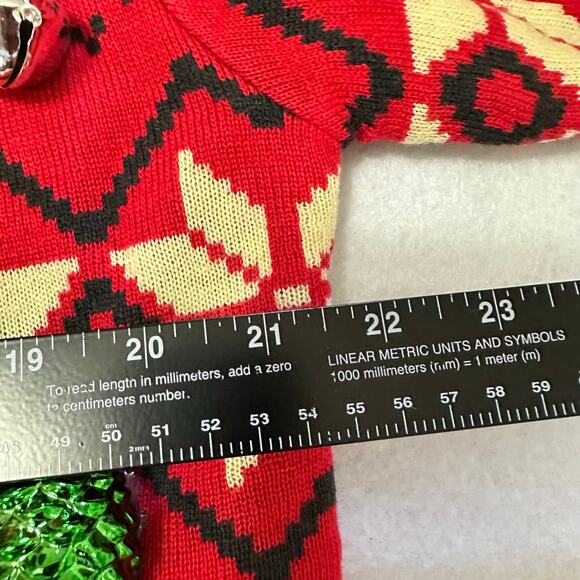 Ugly Christmas Sweater Disney Mickey Mouse LIGHTS UP Tinsel Party Winner Medium - Picture 4 of 5